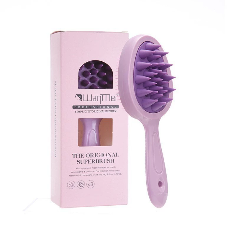 Scalp Massage Brush Avocado Shape, Detangling Hair Comb for Wet & Dry Hair, Portable