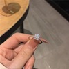 One size fashionable brand ring, small design zirconium, light luxury style, french style