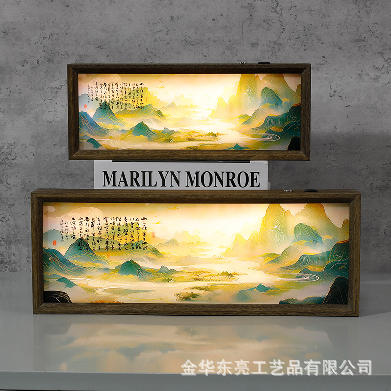 USB Rechargeable Night Light Handmade Cultural and Creative Photo Frame Table Tea Room Bedroom Atmosphere High-End Desktop Creative Ornaments USB Rechargeable Night Light Handmade Cultural and Creative Photo Frame Table Tea Room Bedroom Atmosphere High-End Desktop Creative Ornaments