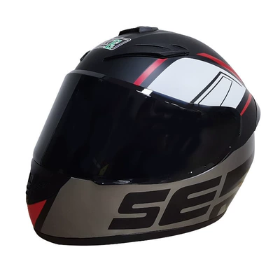 Men and Women, Winter Electric Bike | Motosiklet kaskı (dəbilqə) - grey-ser-frosted-black-lenses-s55-56cm