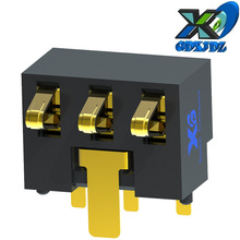 SMT游戏机电池插座 电池座立贴间距5.0直插式 侧贴电池座3PIN