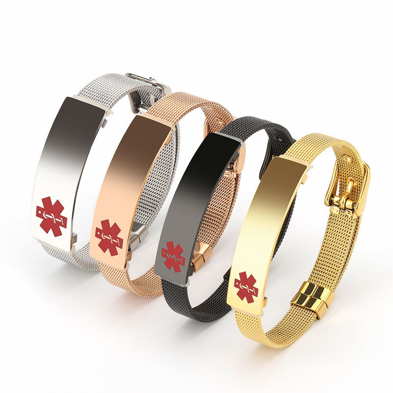 2022 Cross-border Special Stainless Steel Strap DIY Titanium Steel Bracelet Simple Joker Women's Mesh Strap Bracelet Wholesale