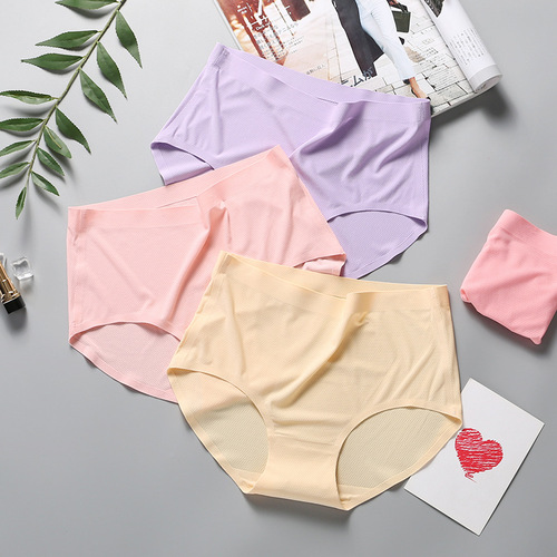 6010/6017 Seamless one-piece breathable high-waist summer thin women's underwear 5 sizes