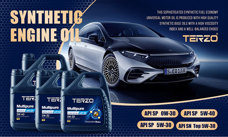 Terzo Multi-Pure 5W-30 Fully Synthetic Engine Oil Sp Grade C3 High-Efficiency Energy-Saving Gasoline Engine Oil Engine Lubricant 4L