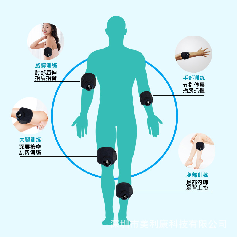 Masajeador de mano eléctrico con microcorriente EMS, masajeador multifuncional universal para aliviar el dolor y la tensión en la muñeca