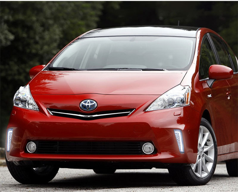 Suitable for 11-13 Models of Toyota Prius Front Fog Lights Modified to Led Daytime Running Lights Prius Drl Dedicated Front Bumper Lights