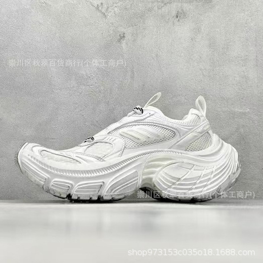 Original Box Paris 6XL Dad Shoes Cargo Round Toe Retro Breathable Height-Increasing Shoes Large Logo Unisex Sneakers