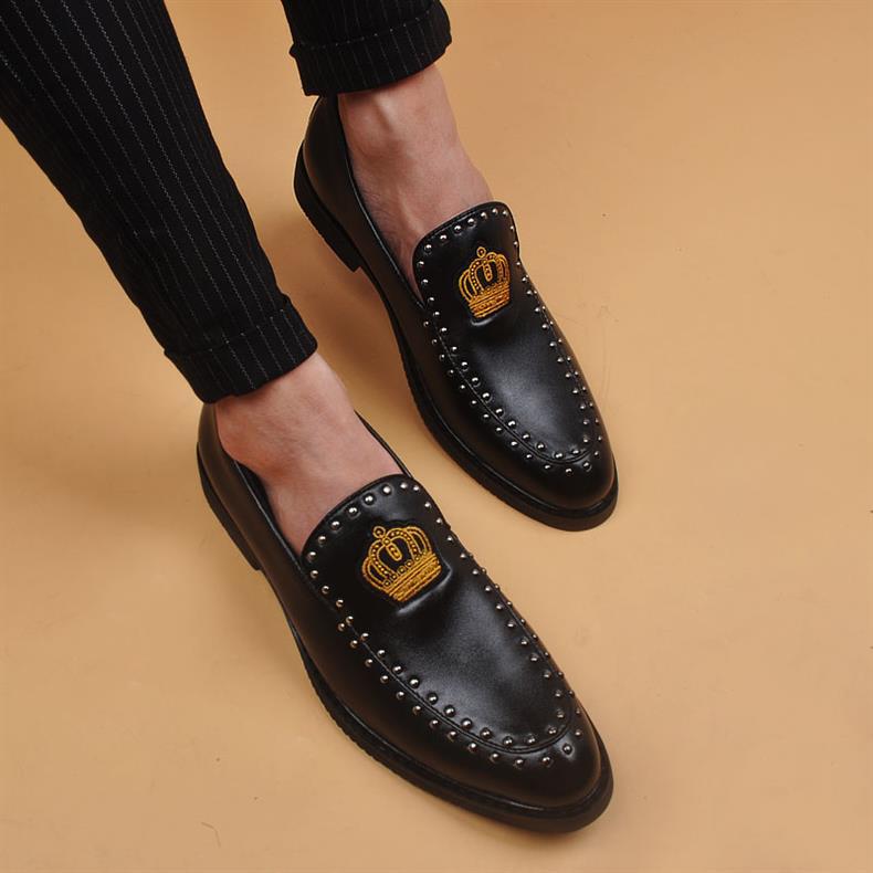 2025 New British Style Pointed Toe Business Slip-On Breathable Height-Increasing Men's Shoes, Light Luxury High-End_vogvips.com