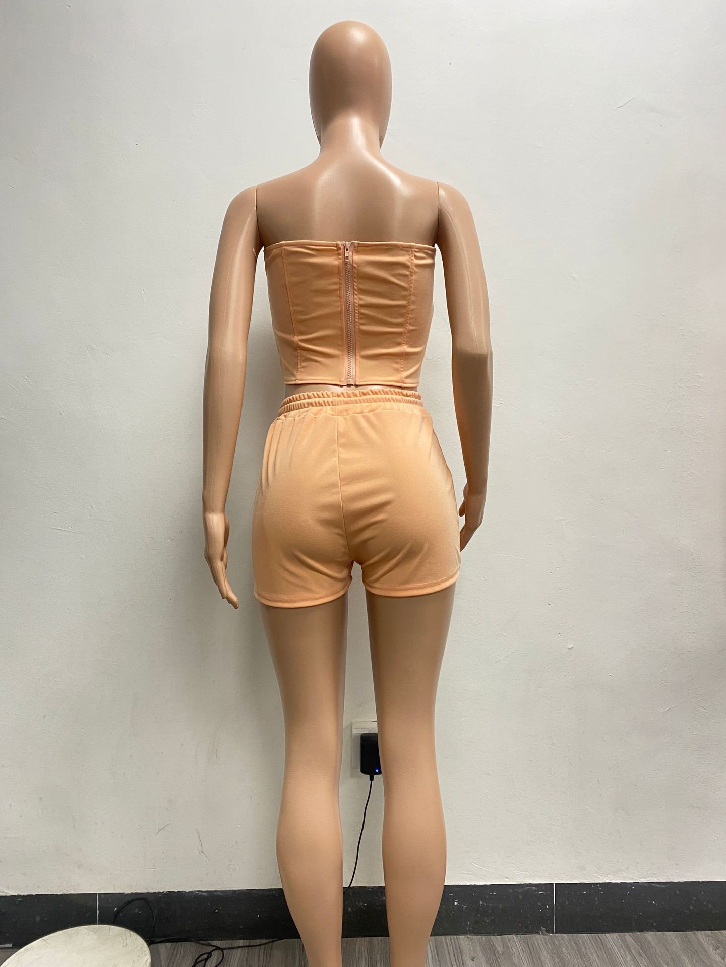 Women Sexy Solid Color Casual Sports Suit