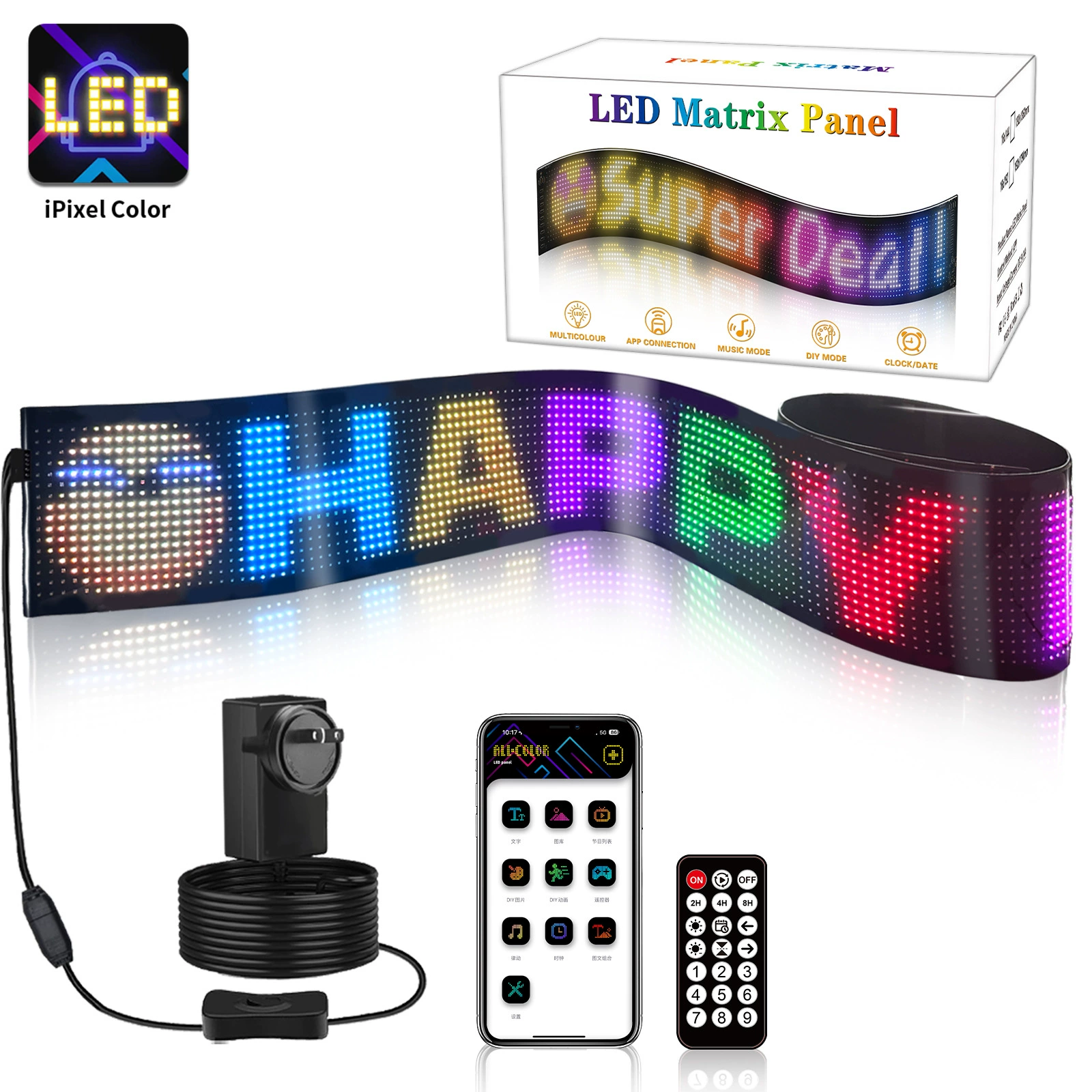 Гибкий LED экран LED-экран Bluetooth рекламный экран ультратонкий водонепроницаемый DIY магазин вывеска экран LED экран с наклейкой экран новые продукты
