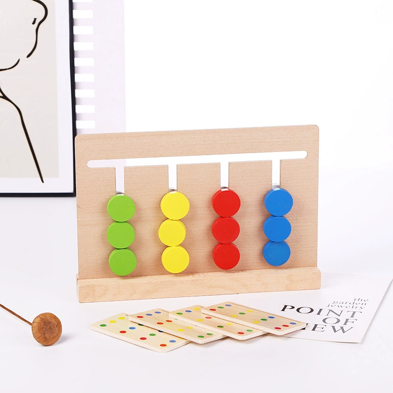 Деревянная двусторонняя игра-ходилка 2–3 года
