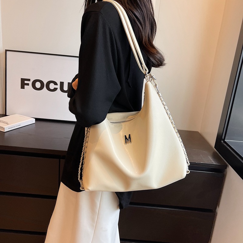 Korean Style Textured Soft Leather Commuter Tote Bag For Women, Large Capacity Backpack, Trendy Versatile Shoulder And Crossbody 2-Way Bag - Thumbnail 3