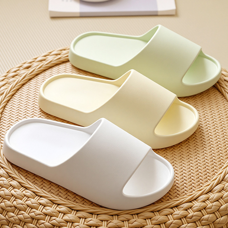 New Style Simple Indoor EVA Home Slippers Men's Hotel Bath Swimming Pool Fitness Sandals Women's Shoes Soft Sole Anti-slip