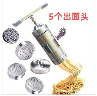 五个压面头 五头立麦不锈钢压面机 挤面条机 制面机 榨汁机饸饹机