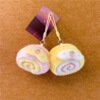 cross-border lovely Fish plate colour Circle Plush Pendant Cartoon doll plush toy Key buckle Bag Small change Bag