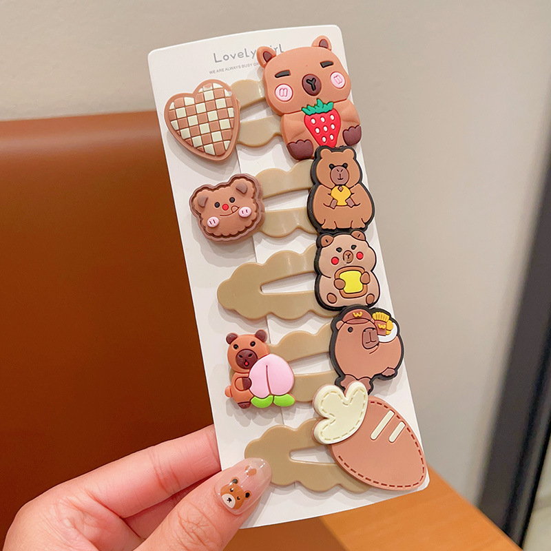 Red de Internet para niños horquilla tocado 2025 nueva niña horquilla niña linda bebé flequillo clip de cabello roto