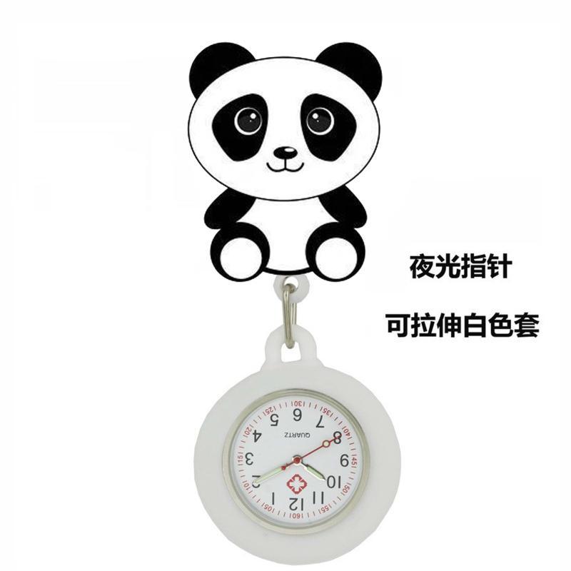 Reloj de enfermera de estiramiento multifuncional luminoso fuerte reloj colgante reloj electrónico digital retráctil de dibujos animados lindo clip cronómetro reloj de bolsillo