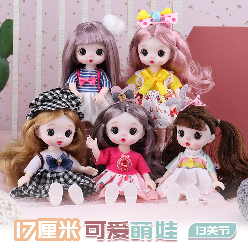 17cm Cute Baby Princess 8 Points 13 Joint Doll Dress up Girls and Kidsren Play House Toys Wholesale 17cm Cute Baby Princess 8 Points 13 Joint Doll Dress up Girls and Kidsren Play House Toys Wholesale