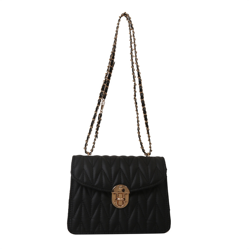 Este año de moda elegante diamante bordado cadena pequeña bolsa para las mujeres 2023 otoño temprano nuevo estilo coreano mensajero bolsa moda