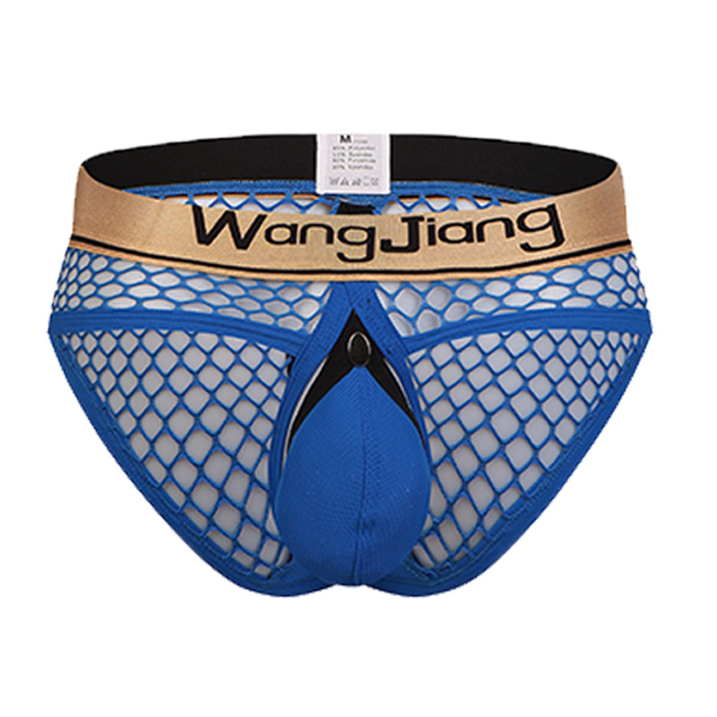 Calzoncillos masculinos Wow con espalda y entrepierna abiertas, cómodos, transpirables, sexys, con malla grande y diseño hueco, fabricante de calzoncillos para hombre.
