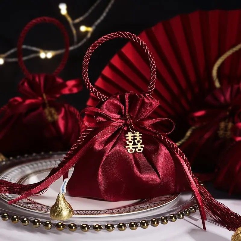 Bolsa de dulces de boda especial en línea inswind nueva caja de regalo de boda caja de dulces de boda textura embalaje de luna llena