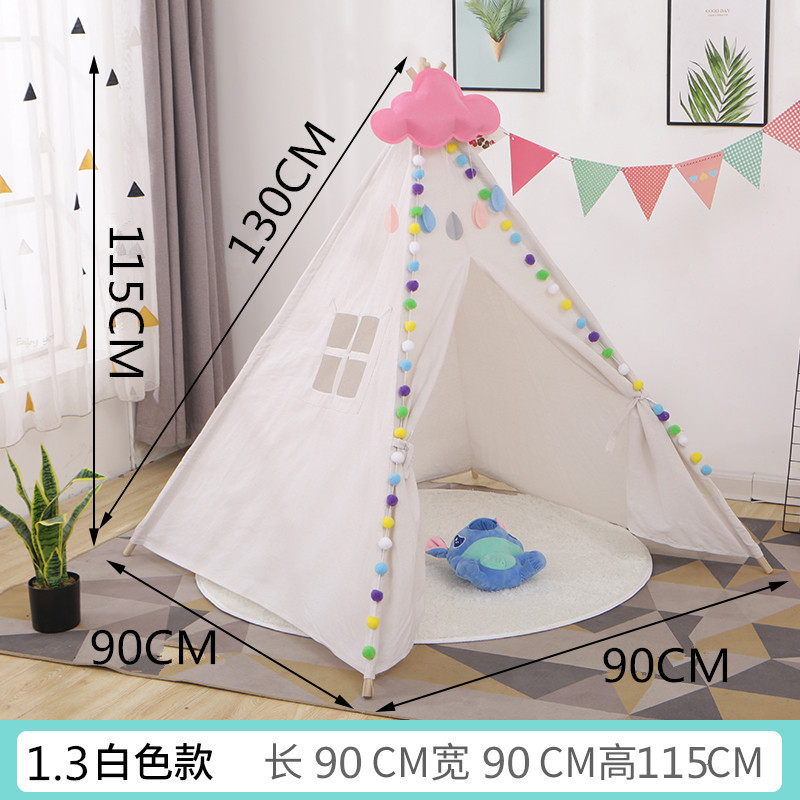 Accesorios de fotografía para niños Indio pequeña tienda de campaña casa de juegos interior Castillo princesa habitación tienda pintada a mano