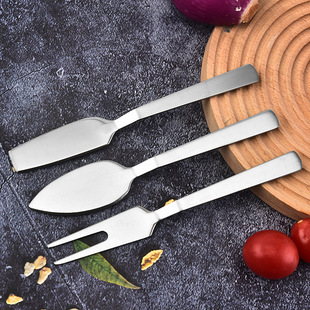 in stock high quality Cheese Cheese Three-piece Set Cheese Fork Cheese Knife Cheese Knife Fork Beef butter Knife Exquisite Life