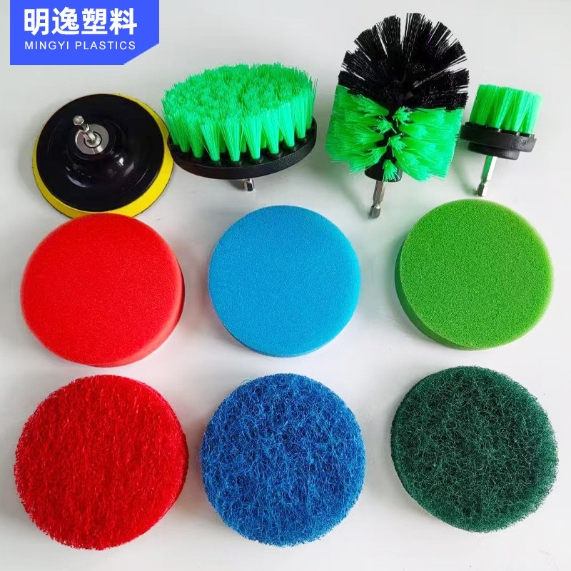 Venta directa de fábrica de Amazon Juego de limpieza de cabezal de cepillo eléctrico Cepillo de limpieza multifuncional para el hogar del automóvil image 5
