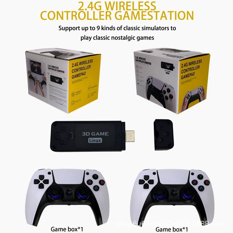 Cross -border U9 Pro game console 4K HD 2.4G wireless TV console