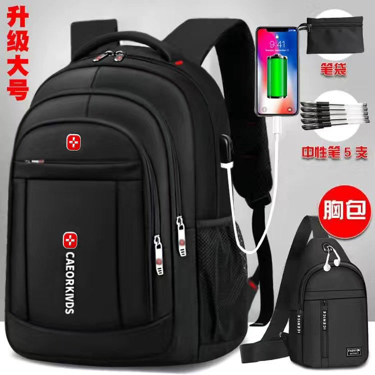 Hombres mochila 15 pulgadas mayorista de negocios ocio bolsas de computadora de gran capacidad al aire libre bolsa de viaje bolsa de estudiantes