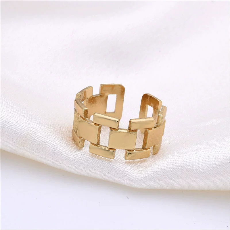 Fashionable ring for men and women, adjustable accessory, European style, Birthday gift