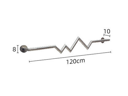 스테인레스 스틸 라이트닝 랙 120cm