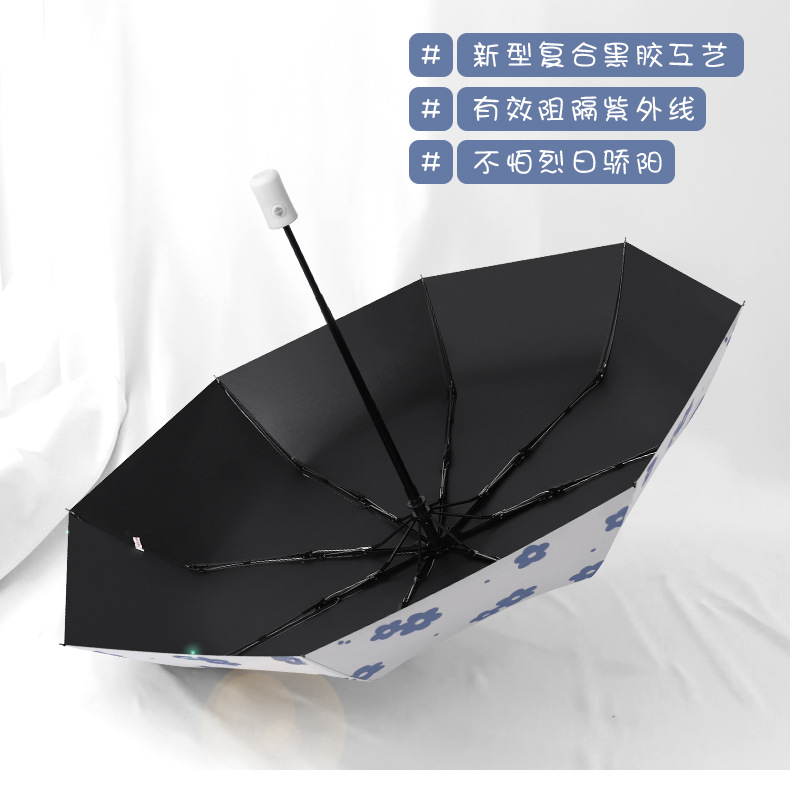 大量批发全自动雨伞遮阳伞防晒防紫外线晴雨两用伞Logo广告礼品伞详情9