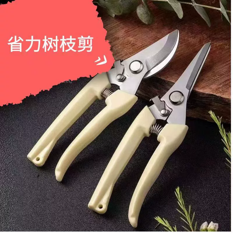 Ножницы для веток Садовые ножницы Садовые изогнутые ножницы Прямые ножницы Садовые ножницы Ножницы для сбора фруктов Пружинные ручные ножницы