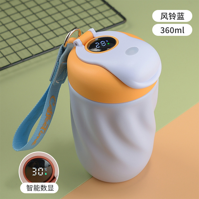 新品316ステンレススマートコーヒーカップ携帯マカロン色保温カップ真空ギフトカップカスタムロゴ|undefined