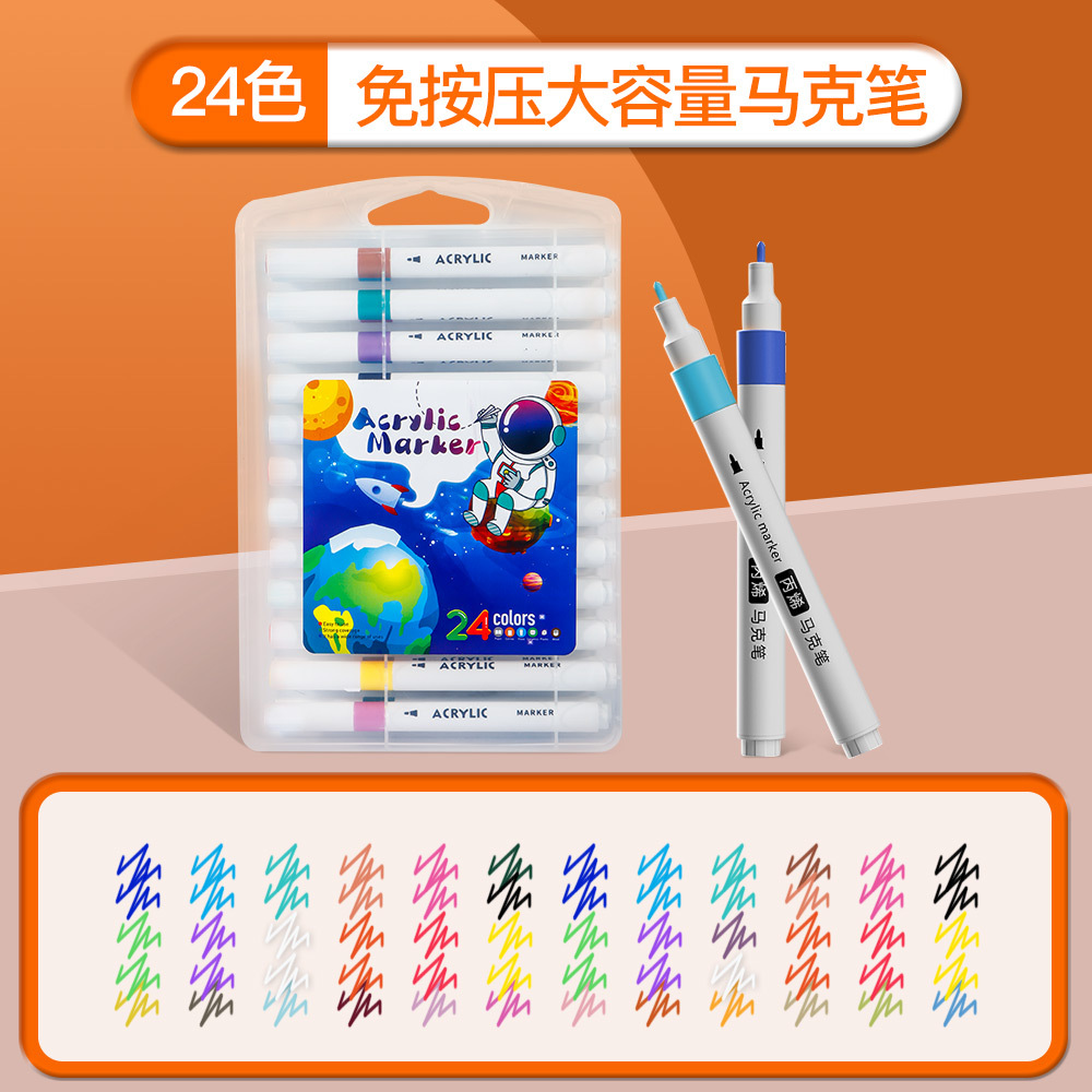 Pequeño libro rojo venta caliente de pintura de gran capacidad lápiz de pintura de graffiti lápiz de acrílico lápiz de pintura