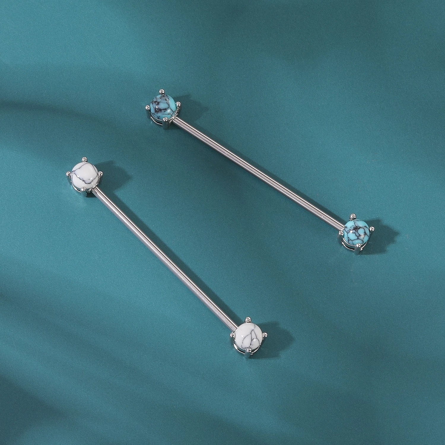316L Titanium Steel Punk Style Bridge Ear Nail Retro Wine Nail Ear Puncture Earring detail image 7