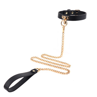 Fun T Buckle Collar sm Bundle Women's High Leather Collar Couple Flirting Props Adult Sex Toys