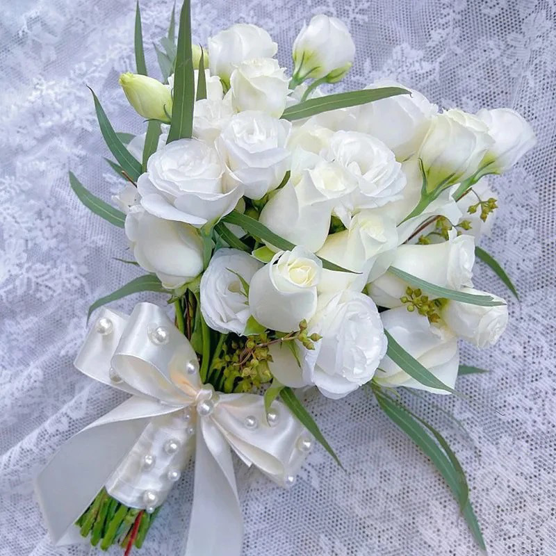 婚礼手捧花新娘手捧结婚出片郁金香领证仿真花拍照道具七夕|undefined
