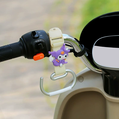 Other Electric Vehicle Accessories – Bicycles, Scooters, and Helmets - beige-long-belt-e-hook-kuromi-left