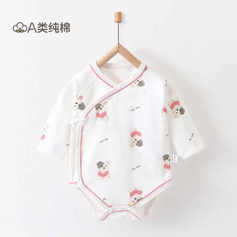 Ropa de bebé, ropa de rastreo para recién nacidos, ropa de bebé Anyang, ropa de bebé para bebés de cuatro estaciones, un abrigo de verano de algodón puro