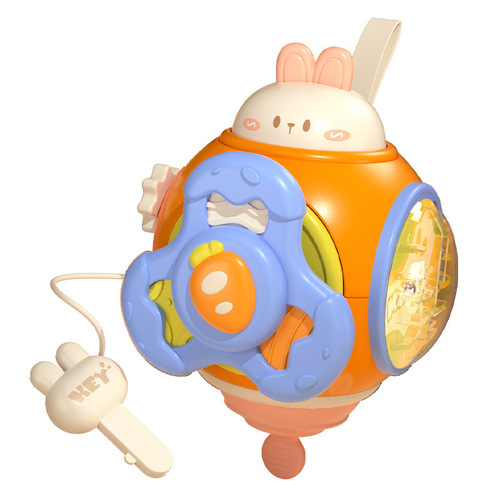 Baby's busy hands grasp the ball and touch the ball rattle 0-3-12 months early education baby rabbit Manhattan ball toy