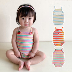 Baby girl summer thin set, crawler top, harisu, trendy, 3 months, 6 newborn, triangle bottom diaper cover