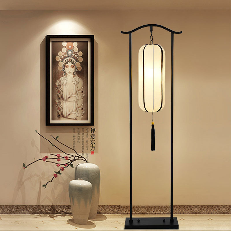 New Chinese Floor Lamp Ancient Style Standing Lamp Antique Vertical Table Lamp Study Room Zen Lamp Palace Lamp Classical Chinese Style