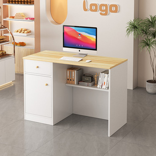 Simple Clothing Store Commercial Bar Cashier Beauty Salon Front Desk Reception Desk Women's Clothing Store Small Counter Table