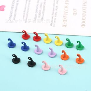 Alloy color spray paint Magic Hat small pendant diy Halloween a Piao keychain jewelry accessories cross-border e-commerce