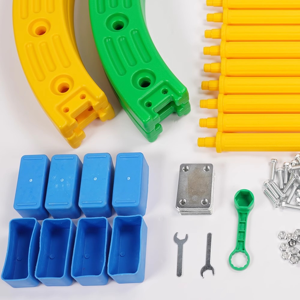 Piezas de accesorios de cuarto de círculo Tornillo de tornillo 4/1 tuerca pequeña Equipo de entrenamiento de integración sensorial para niños Juguetes para niños