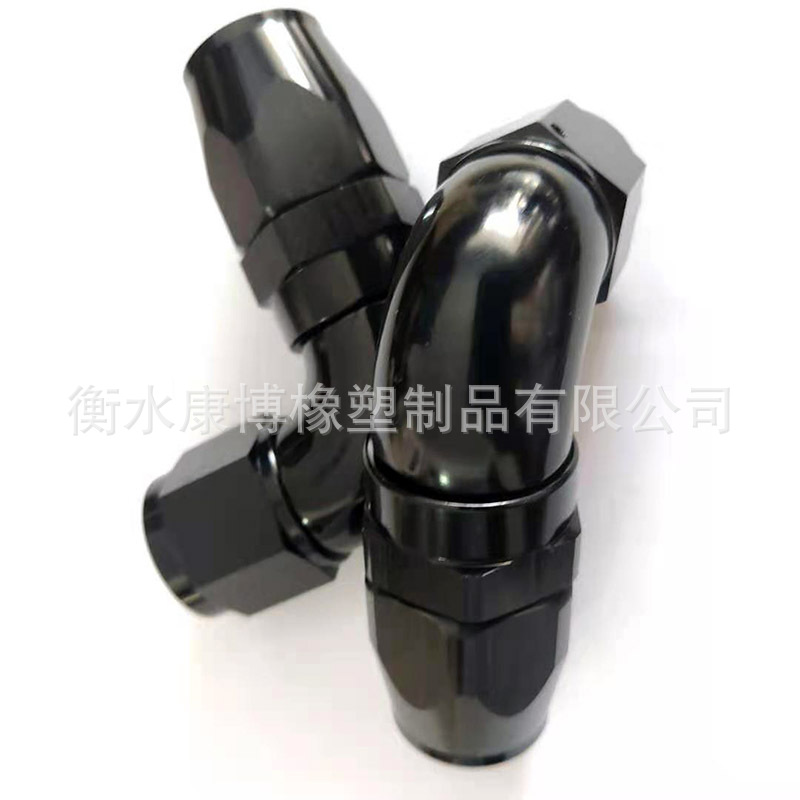 铝合金赛车零件切管式AN10旋转安装接头90度