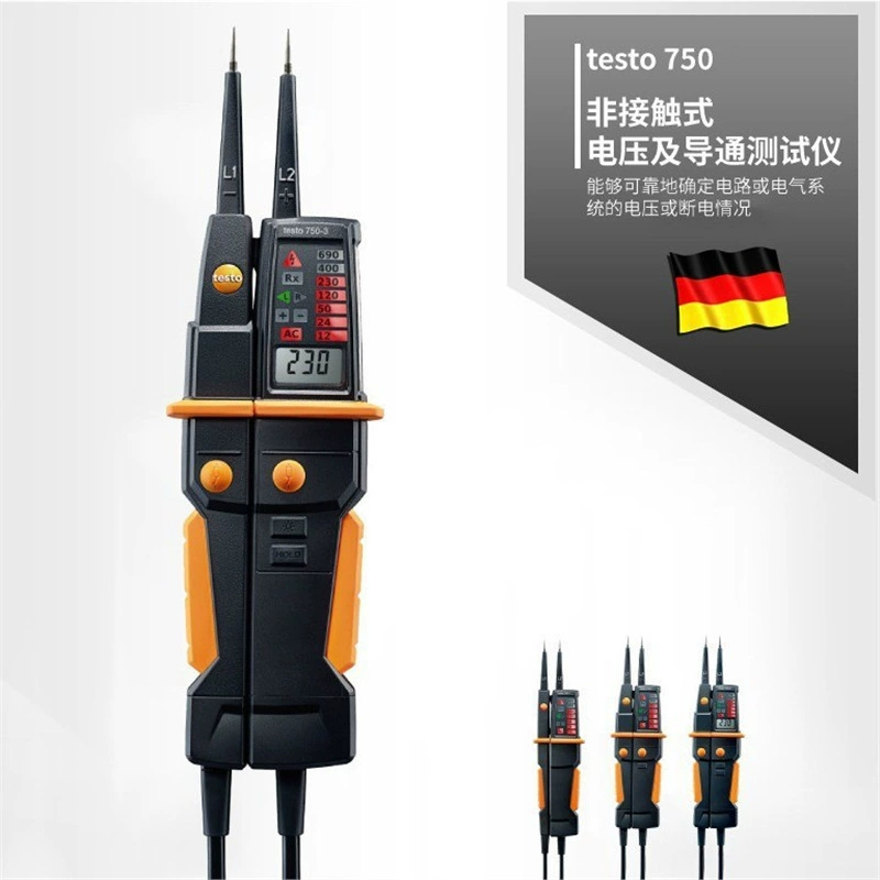 Desto testo755 цифровой токовый дисплей напряжение с разрывным фазовым приборами Цифровой многофункциональный мультиметр