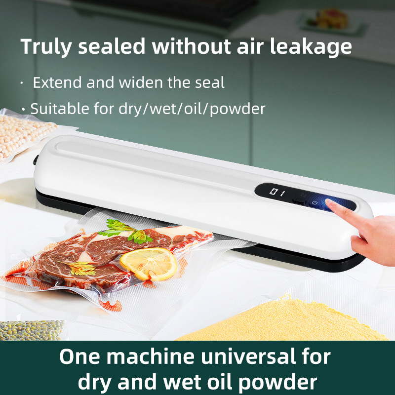 国境を越えた家庭用全自動真空シール機充電式食品包装機小型鮮度保持機乾湿圧縮プラスチックシール機|undefined